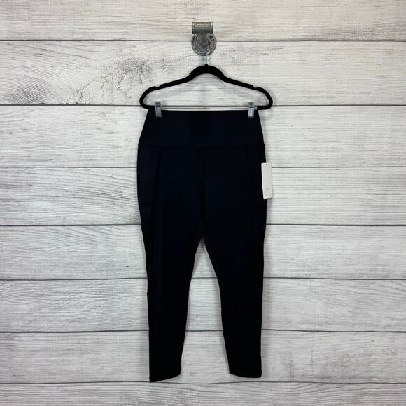 Bootyful Women's Black Interlink High Waisted Active Leggings Size Large - Picture 1 of 8